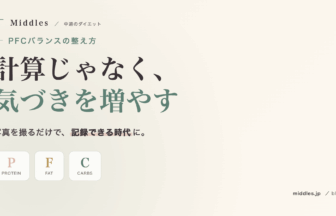 PFCバランスを簡単に記録する方法。計算が苦手でも続けられる