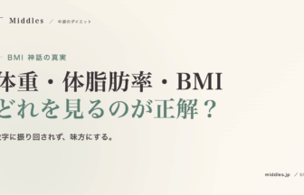 BMI 神話の真実。体重・体脂肪率・BMI、どれを見るのが正解？