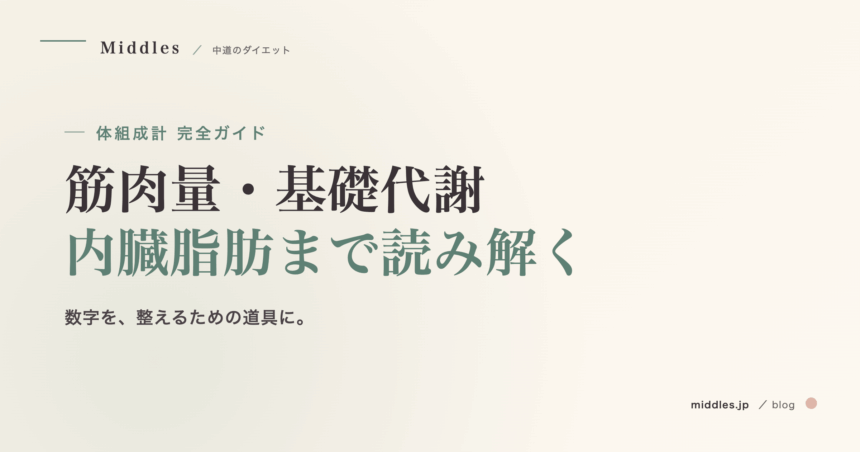 体組成計の数値、正しい読み方完全ガイド。筋肉量・基礎代謝・内臓脂肪レベルまで