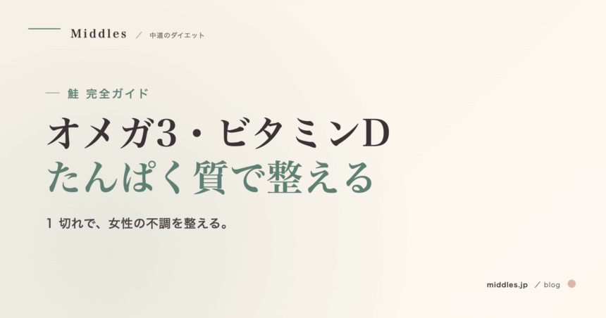 鮭（サーモン）完全ガイド。オメガ3・ビタミンD・たんぱく質で整える