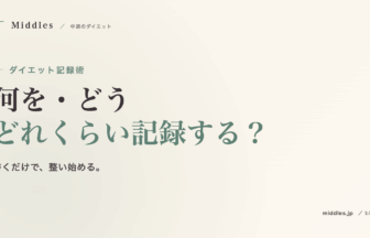 ダイエット記録術完全ガイド。何を・どう・どれくらい記録すれば続く？