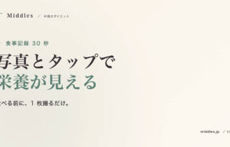 食事記録を 30 秒で終わらせる方法。写真とタップで栄養が見える FIT LOGIC