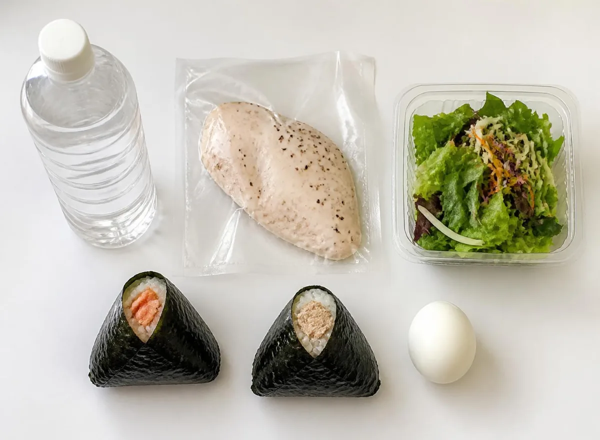 コンビニでそろう一食の写真